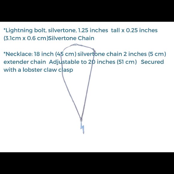 Lightning Bolt Necklace 3060 - Picture 5 of 7